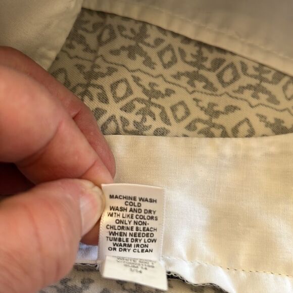 Banana Republic black white patterned shorts Size 8 Length 14” - Picture 9 of 11